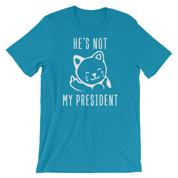 He's Not My President Kitty T-Shirt, , LiberalDefinition