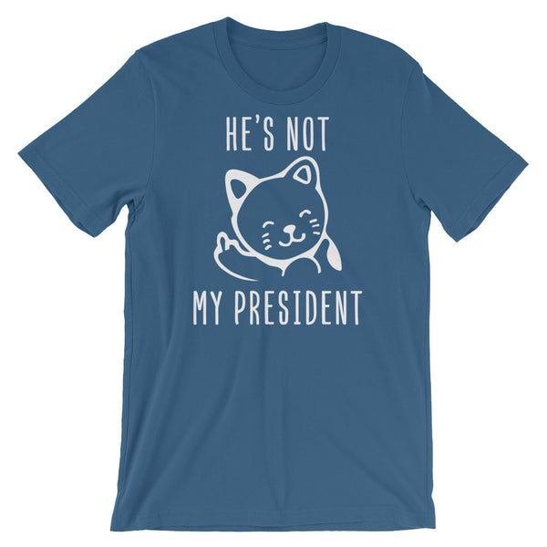 He's Not My President Kitty T-Shirt, , LiberalDefinition