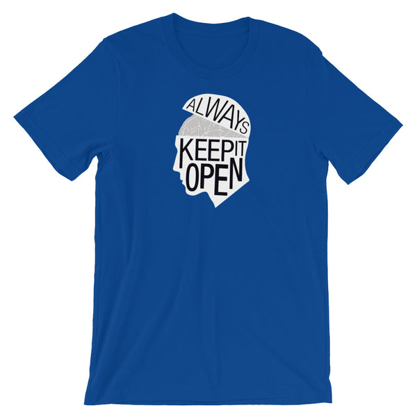 Always Keep It Open - Black and Gray T-Shirts, , LiberalDefinition