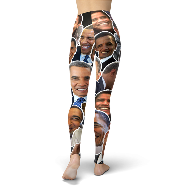 Barack Obama Smiles And Laughs Leggings