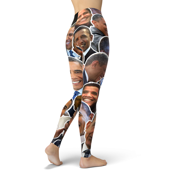 Barack Obama Smiles And Laughs Leggings