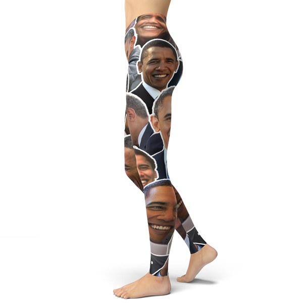 Barack Obama Smiles And Laughs Leggings