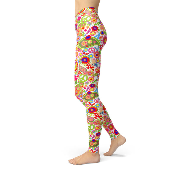 Peace and Love Leggings