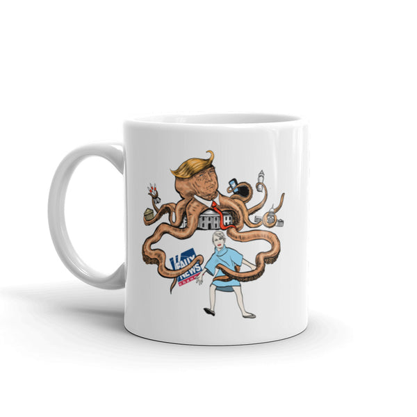 Octopus Trump, His Evil Tentacles Reaching All Mug