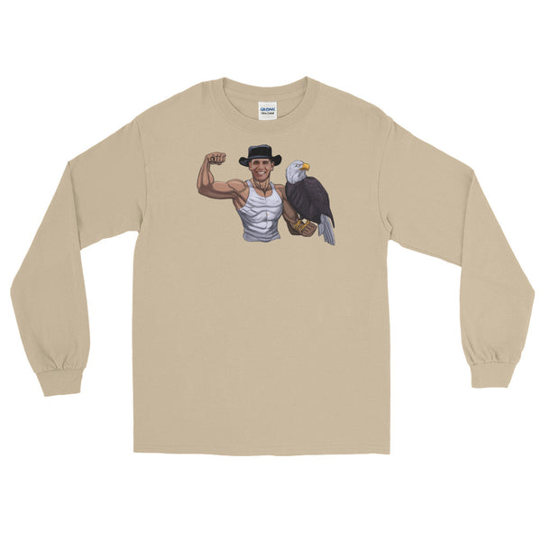 Barack Obama And The American Eagle | Long-Sleeved T-Shirt