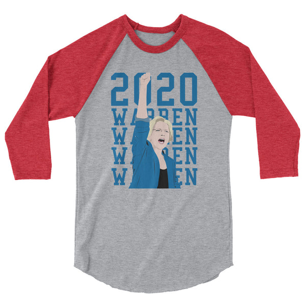 Elizabeth Warren 2020 3/4 Sleeve Raglan Jersey
