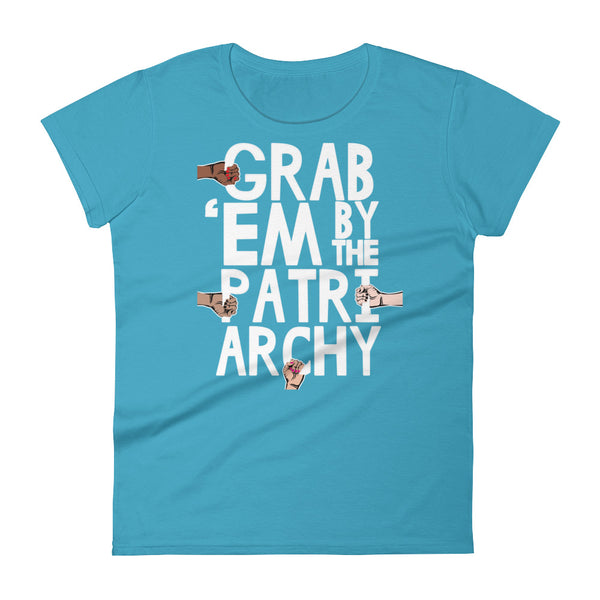  Grab 'Em By The Patriarchy Ladies Dressy T-Shirt, , LiberalDefinition