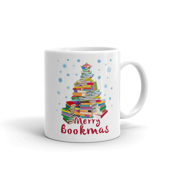 Merry Bookmas Book Club Book Lovers Christmas Mug