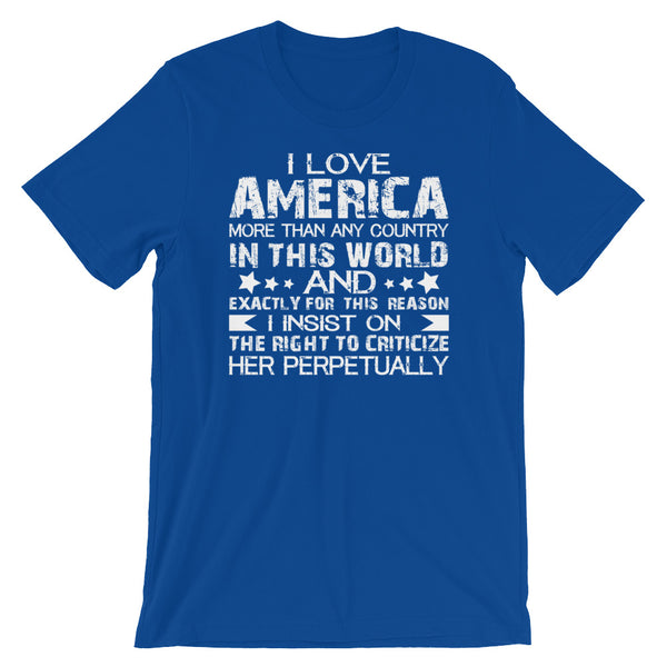 I Love America More Than Any Country In This World T-Shirt