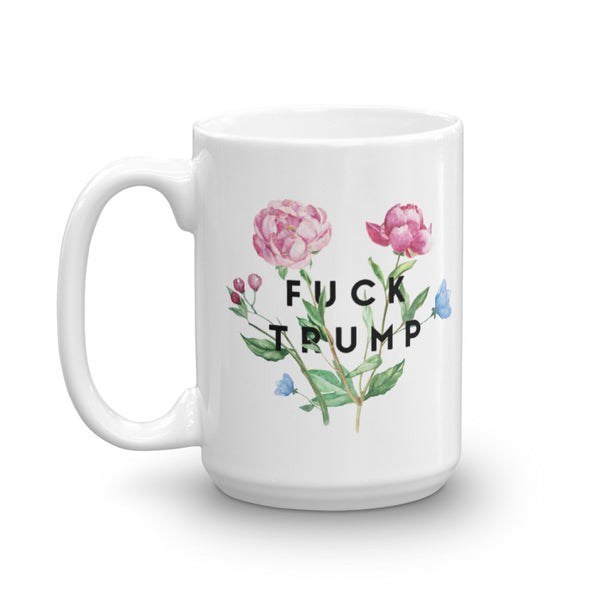 F Trump Floral Mug