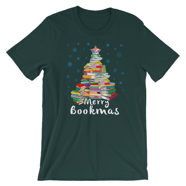 Merry Bookmas Christmas Book Club Book Lovers T-Shirt