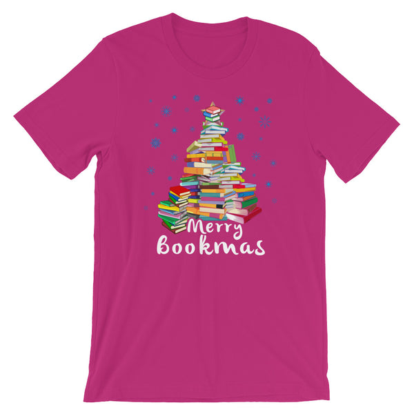 Merry Bookmas Christmas Book Club Book Lovers T-Shirt