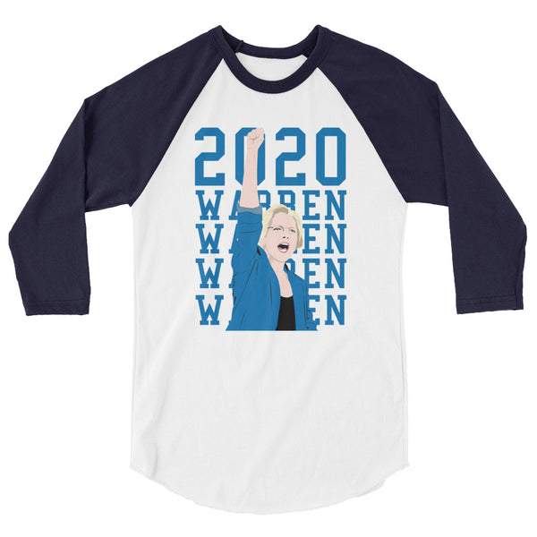 Elizabeth Warren 2020 3/4 Sleeve Raglan Jersey