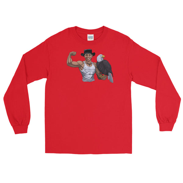Barack Obama And The American Eagle | Long-Sleeved T-Shirt