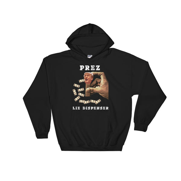anti-trump t-shirt never trump t-shirt prez lie dispenser hoodie