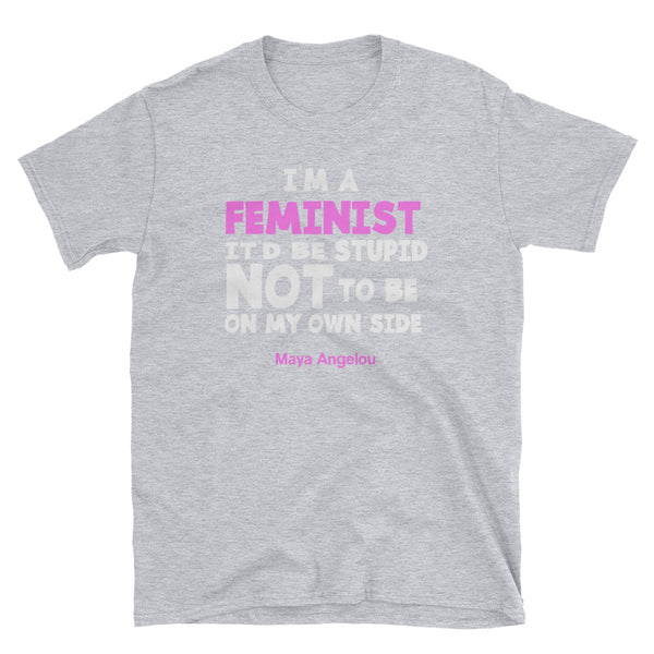 I'm A Feminist Maya Angelou Quote T-Shirt (Black)