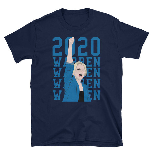 Elizabeth Warren 2020 T-Shirt (Black and Navy)
